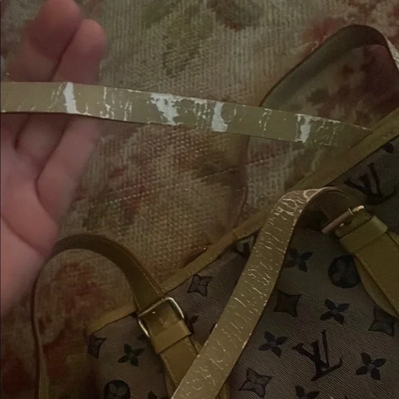 Asis Designer Monogram Brown Tote Bag - Picture 3 of 4